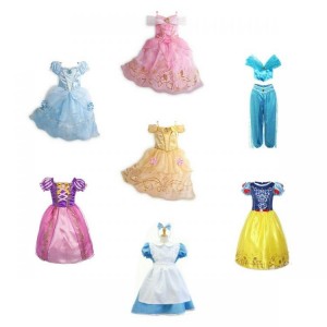 Kids Girls' Costume Princess Fairytale Dress Up Belle Cinderella Alice