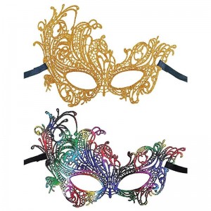 Women Masquerade Gold Venetian Lace Costume Mask Masquerade Ball Party Props