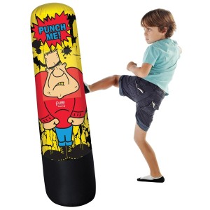 Pure Boxing Bully Bag Inflatable Punching Bag for Kids, 56-inches