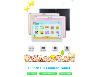 XGODY Android Tablet PC 10.1" Zoll 4-core WLAN 2SIM 3G 1+16GB Kinder Geschenk DE(black)