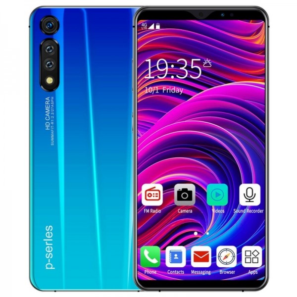 P41 Pro 6.1inch Android 9.1 Smartphone 8+128G Dual SIM 4G Mobile 13+18MP 10 Core Blue
